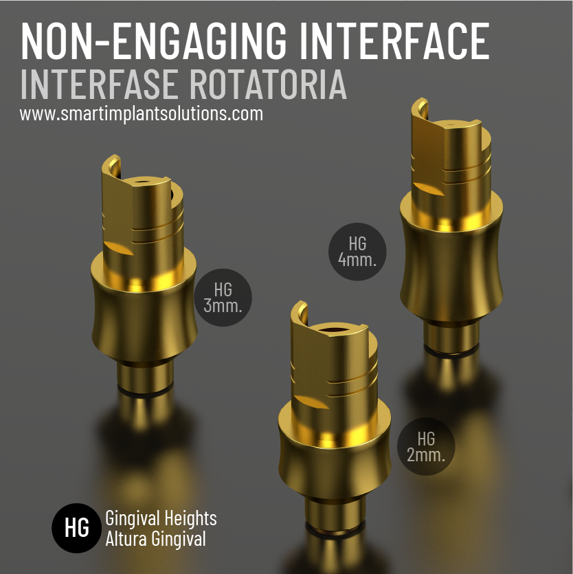 SmartImplantSol's tweet photo. Las Interfases de SIS® con diferente altura gingival y de cementación, están fabricadas en titanio grado 5 y tratadas con el recubrimiento BIOGOLD, mejorando su rendimiento.
#interfase #smartimplantsolutions  #abutment #dentalimplants #dentalclinic #dentalabutment #aditamentos https://t.co/fXmrb3dMPM