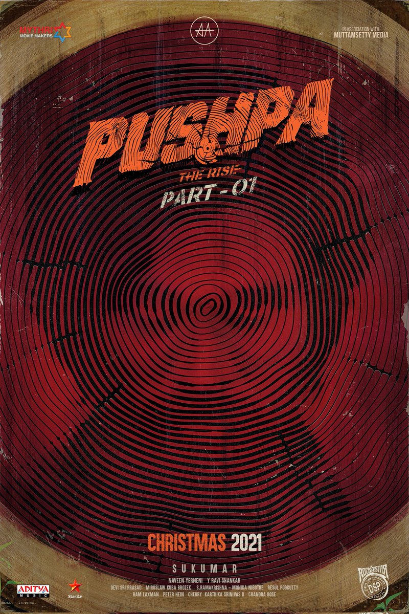 TheReviewerVk's tweet photo. Pushpa part one (The Rise) releasing on Christmas 2021 🔥👍🏻 Thaggedhe Le

#Pushpa #PushpaRaj #pushpaondecember #AlluArjun #RashmikaMandana #FahadhFaasil #Sukumar #thereviewervk https://t.co/2gKKEu5gP4