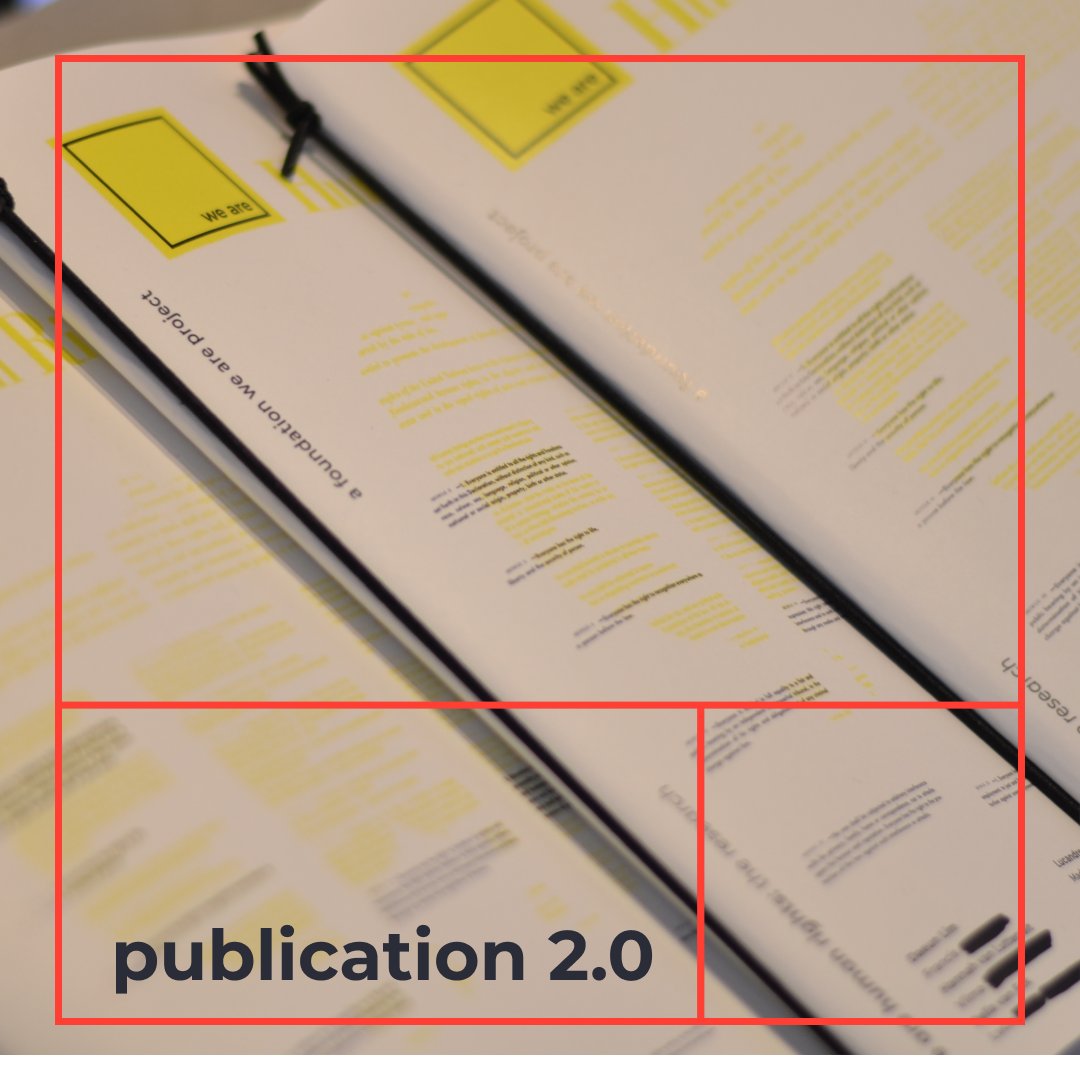 In the coming period we're developing our second publication, in which we will reflect on our experiences over the first 4 years of Foundation We Are. Keep an eye on our channels as we will share some of the lessons and experiences we came across.
 #designresearch  #collaborate