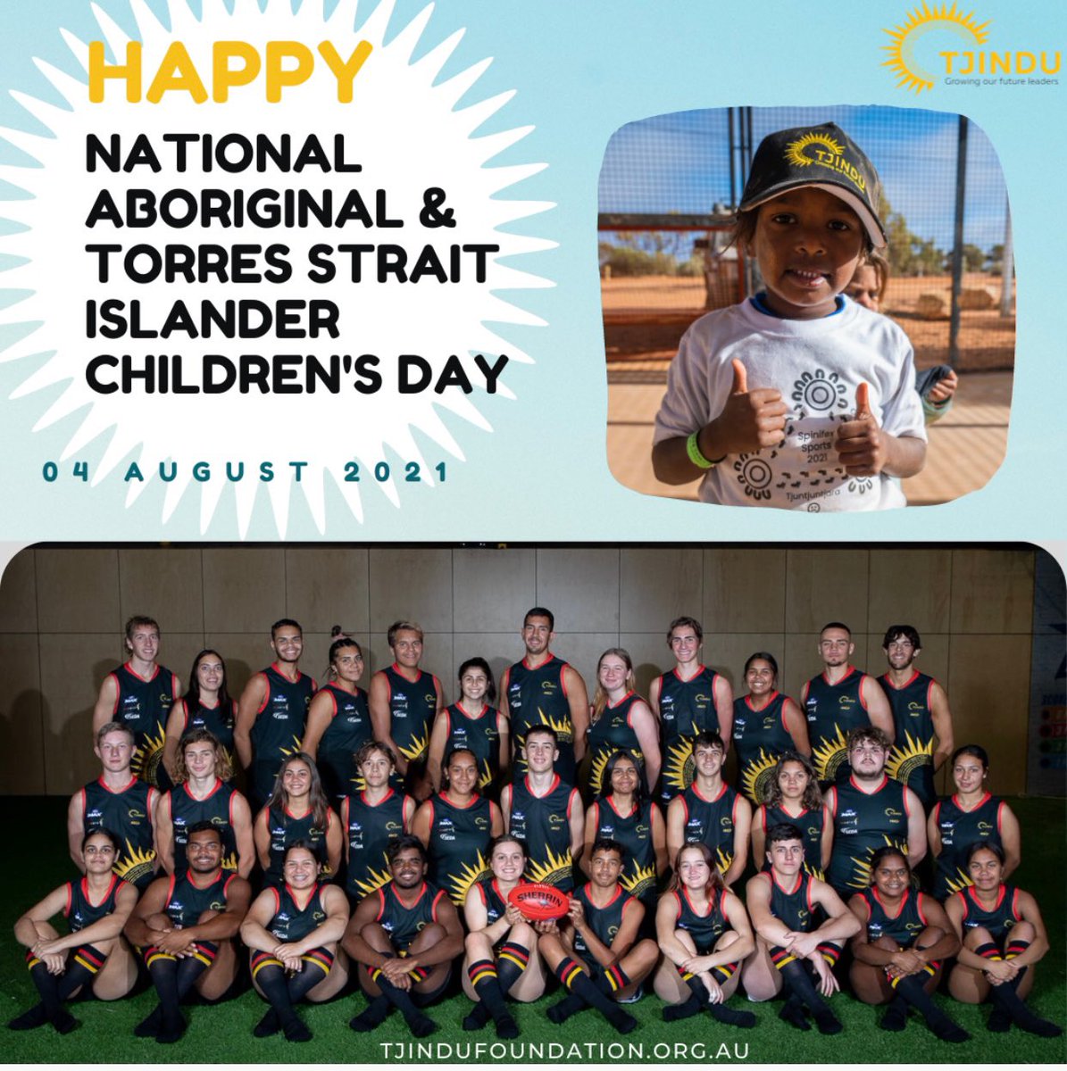 Tomorrow is National Aboriginal &amp; Torres Strait Islander Children’s Day. This year’s theme is ‘Proud in Culture’ and ‘Strong In Spirit’.

We was established to support &amp; serve the needs of Aboriginal Children, young people &amp; their communities.  
@SNAICC 
#GrowingOurFutureLeaders