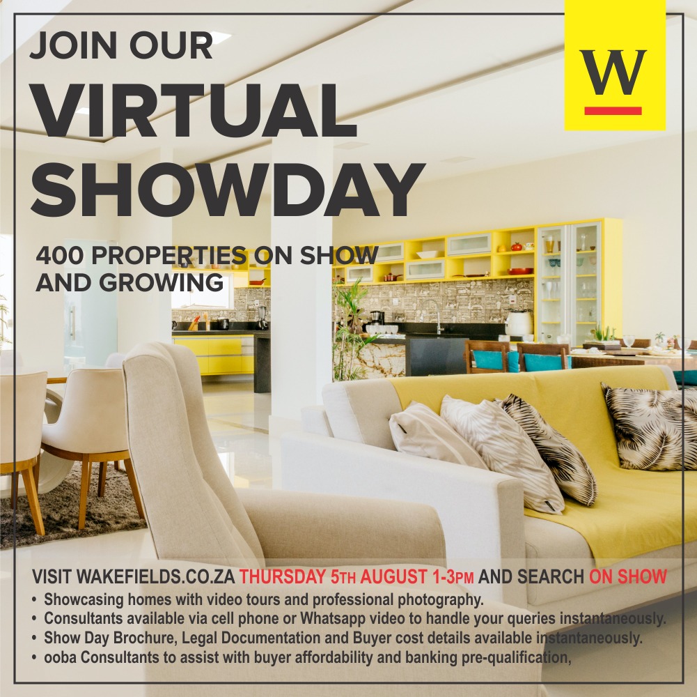 WakefieldsSA's tweet photo. Set A Reminder To Join Our #Wakefields #VirtualShowday!
Happening Thursday, 5th August 2021, at 1-3pm!
See what we have #onshow for you #online this week: https://t.co/utyzaWNL0H
#WakefieldsWay #KZN #Durban #SAProperty #KZNRealEstate #VirtualOnShow #Natal #Virtual #ForSale https://t.co/6GwQ0YjTKq
