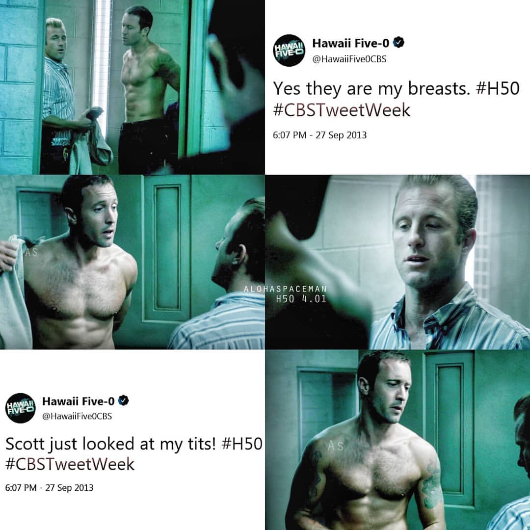 Alohaspaceman20's tweet photo. I am late, but I wanted to share something for #nationalboobday 😂😂 #H50 https://t.co/L3AvxalHmV