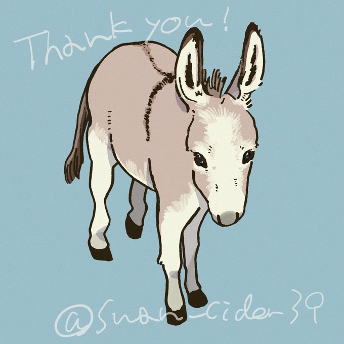 ロバのtwitterイラスト検索結果 古い順