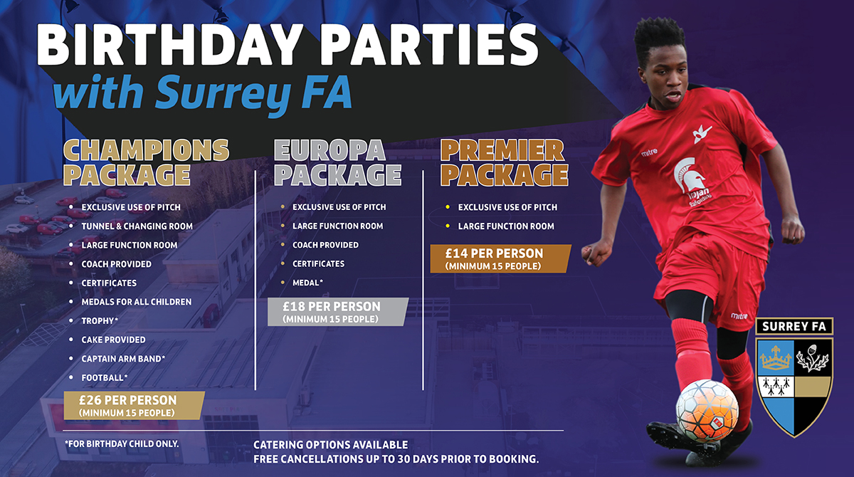 surreyfa's tweet image. We are taking bookings for birthday parties this summer! ⚽️

Book now for a fun, friendly and safe birthday party for your child and their friends at Meadowbank Football Ground in Dorking!

Email Meadowbank@SurreyFA.com for more information.