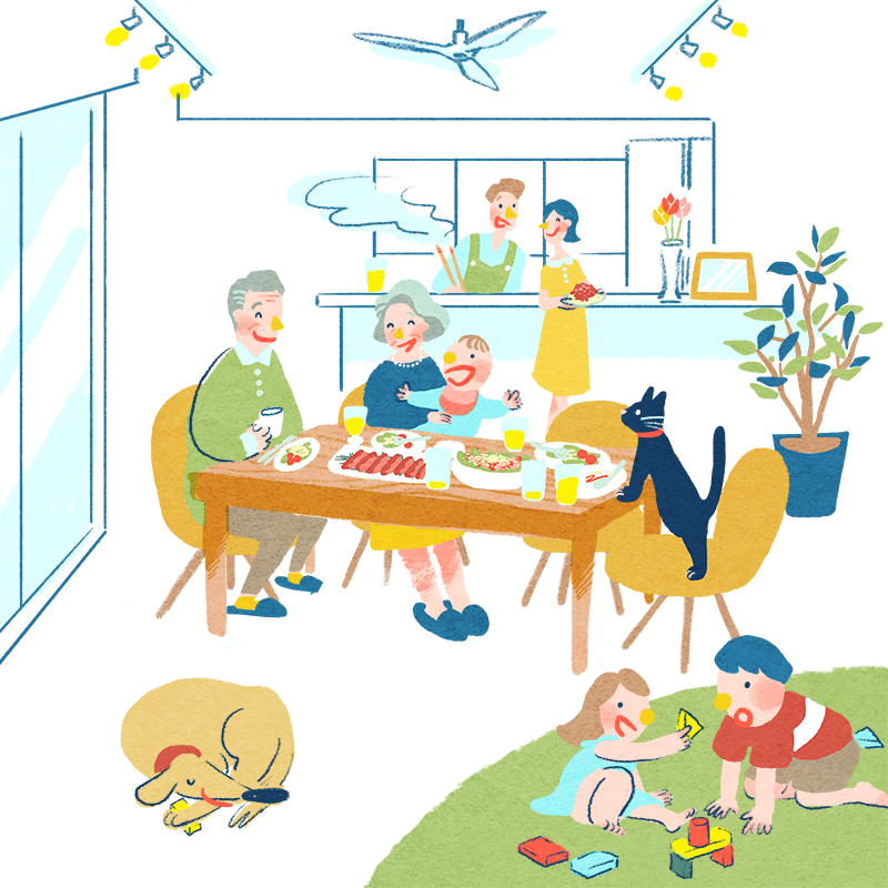 わたしは生活に寄り添うイラストが描きたいのだと 最近やっと気付けました ふくおかまこ イラストレーターのイラスト