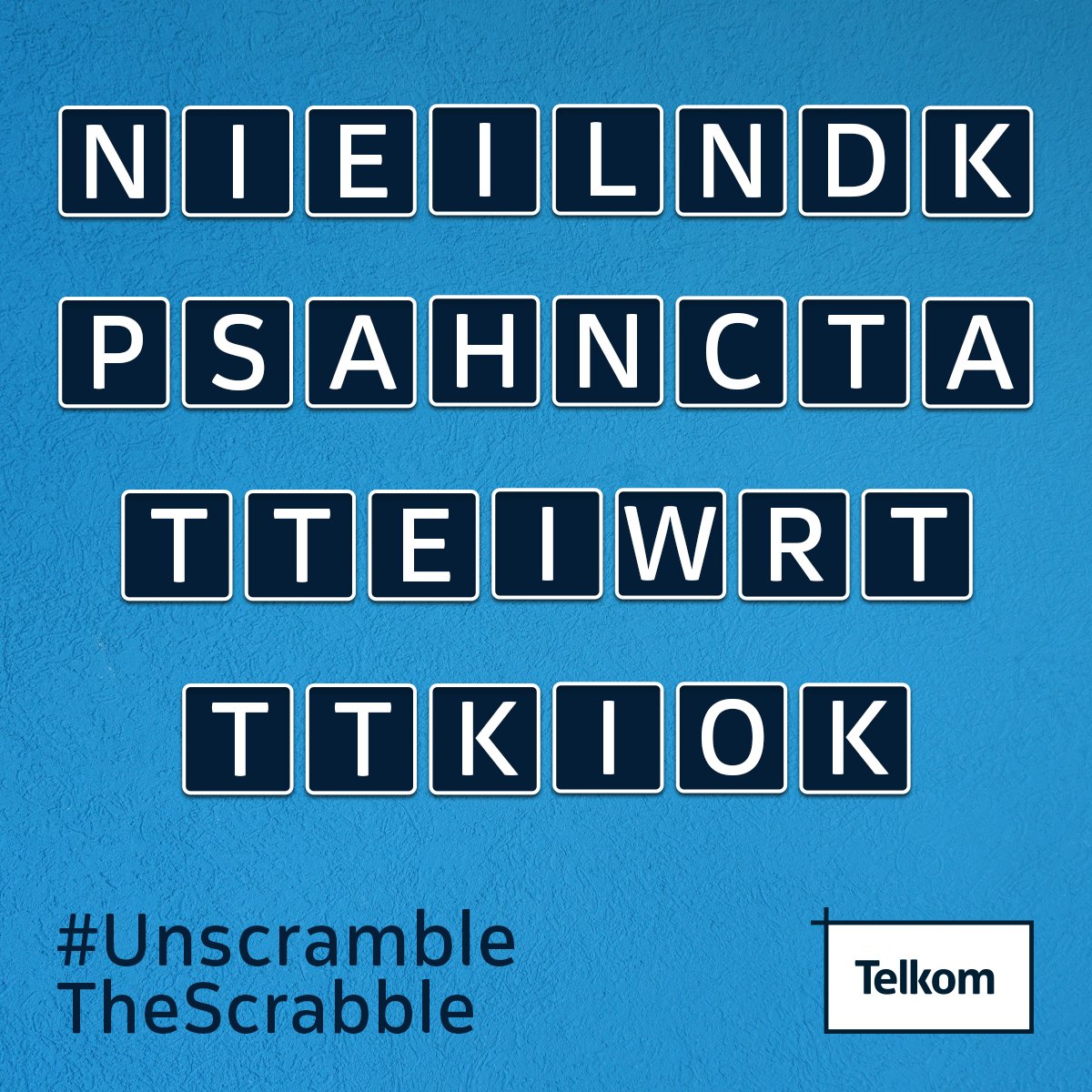 TelkomMYSIM's tweet photo. #MYSIMUnscrambleTheScrabble for a chance to win Smartload funds! Remember winners are randomly selected. Hint - #SocialBundles! https://t.co/dLbC4hvJYW