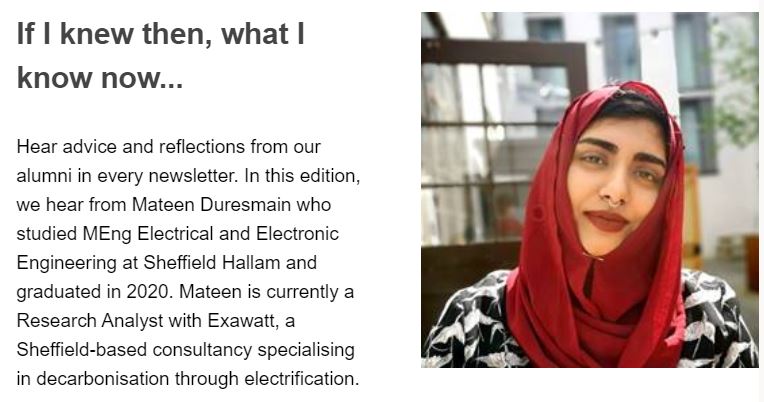 WorldWebb's tweet photo. The latest edition of our Gradvantage careers newsletter for @sheffhallamuni grads is out now, with input from two of our #Classof2020!
If you are a SHU grad and are not yet signed up to receive the newsletter, please drop me or @SHU_Alumni a line!
#SHU #Careers #Gradvantage https://t.co/lRffoY1Cvs