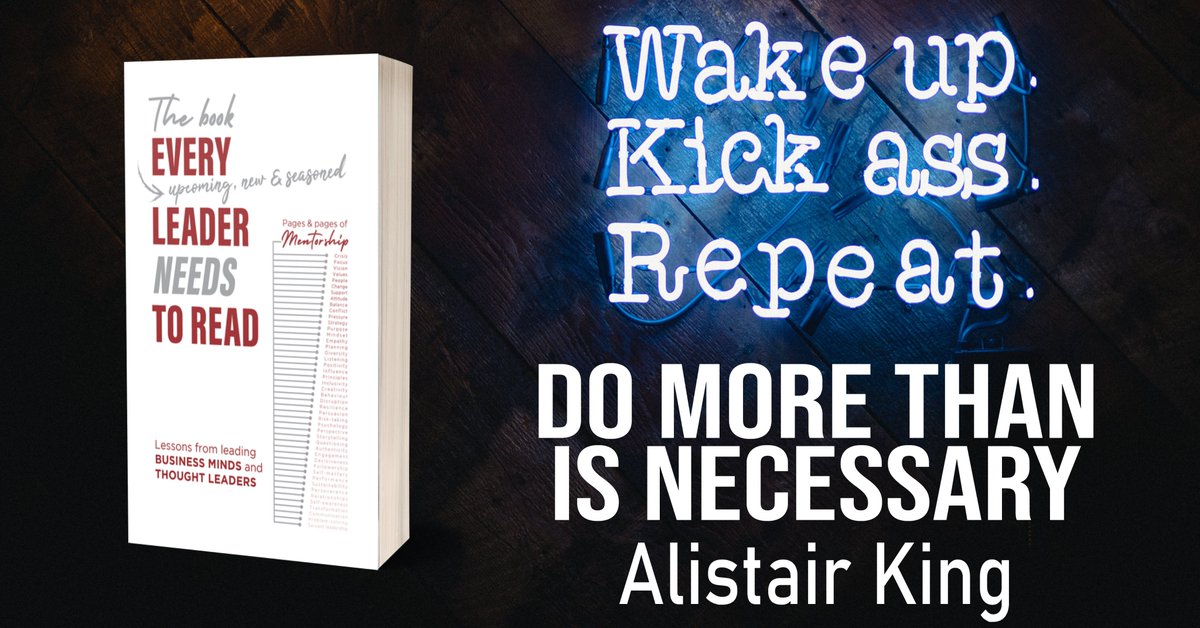 TMPublishers's tweet photo. '… there is a whole book that argues the contrary, but I’ve found that if you don’t bother to sweat the small stuff you may not get around to the big stuff. The small stuff is where you earn the right to tackle the big stuff.' - Alistair King in #TheBookEveryLeaderNeedsToRead https://t.co/uPwr4ajxG7