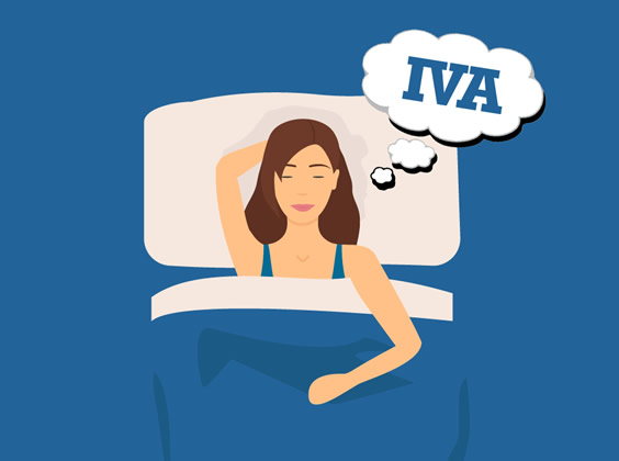 During the daytime, we help customers arrange IVAs. After work, we go home and think about IVAs. When we go to sleep, we dream about IVAs. We don't get many party invites! #IVA