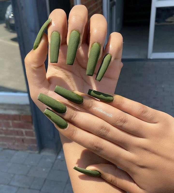 Adenails's tweet photo. Olive in a coffin shape… #Adenails https://t.co/JwV7XqS5Hx
