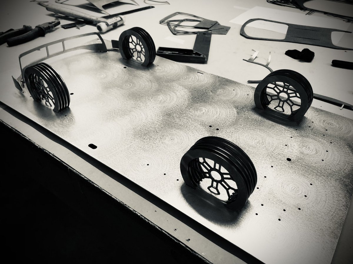 Paul_DCD's tweet photo. Time to mount up the parts I formed yesterday to its base and make any adjustments on our #ferrari #488 #GTE https://t.co/7DLCKMf1E4