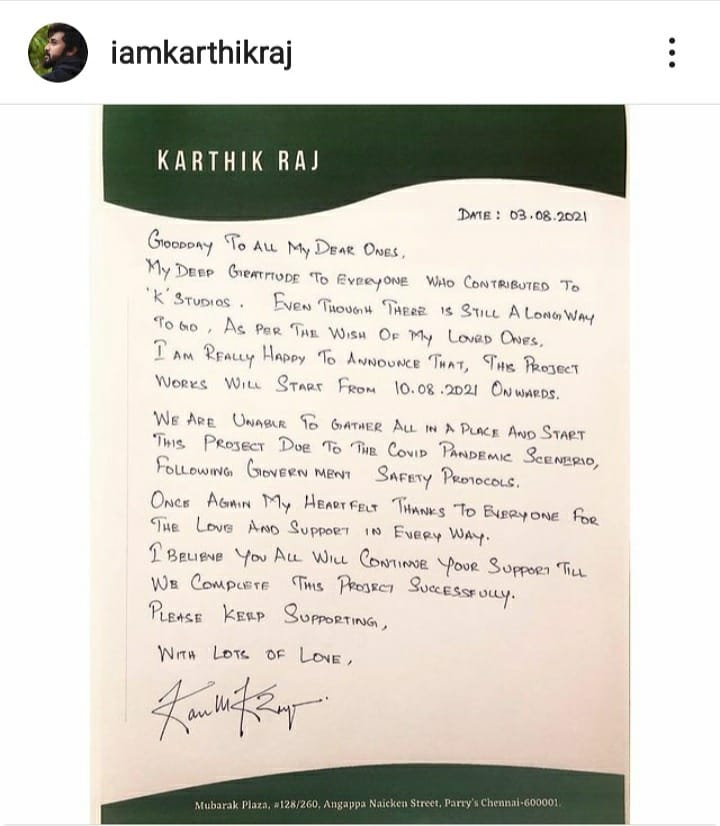 karthikfan21's tweet photo. KARTHIKRAJ new project announcement 💗💃🔥 Continue ur loveable support to KSTUDIOS by contribute as much as u can... if u r unable to contribute money no problem.. just forward this post to ur Frnz &amp; pray for KARTHIKRAJ...
#karthikrajkstudios #supportkarthikraj #supportkstudios https://t.co/pRkER3mb42