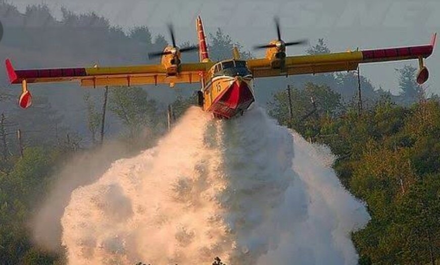Hırvatistan'dan gelen yangın söndürme uçağı, 40'ıncı dakikada 5'inci kez su almaya gitti. 

Her seferinde 5 tona yakın su taşıyan ve alevlere boşaltan uçak, THK'nın çürümeye terk edilen uçakları 'Ateş Kuşları' ile aynı model...