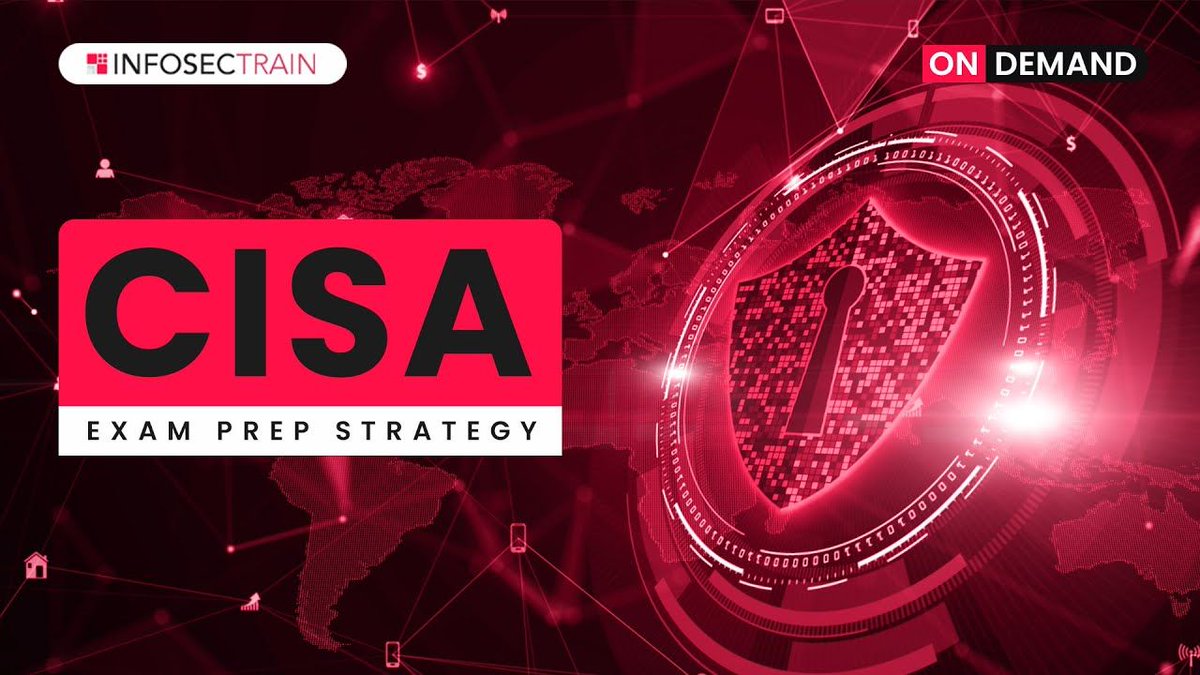 Infosec_Train's tweet image. Introduction to CISA | CISA Preparation &amp;amp; Exam Strategy | CISA Exam Prep Tips | CISA Exam Overview

Watch now: buff.ly/2WIiZ9j
#CISAIntroduction​ #CISAexam​ #cisatraining​ #auditor #system #audit #infosectrain
