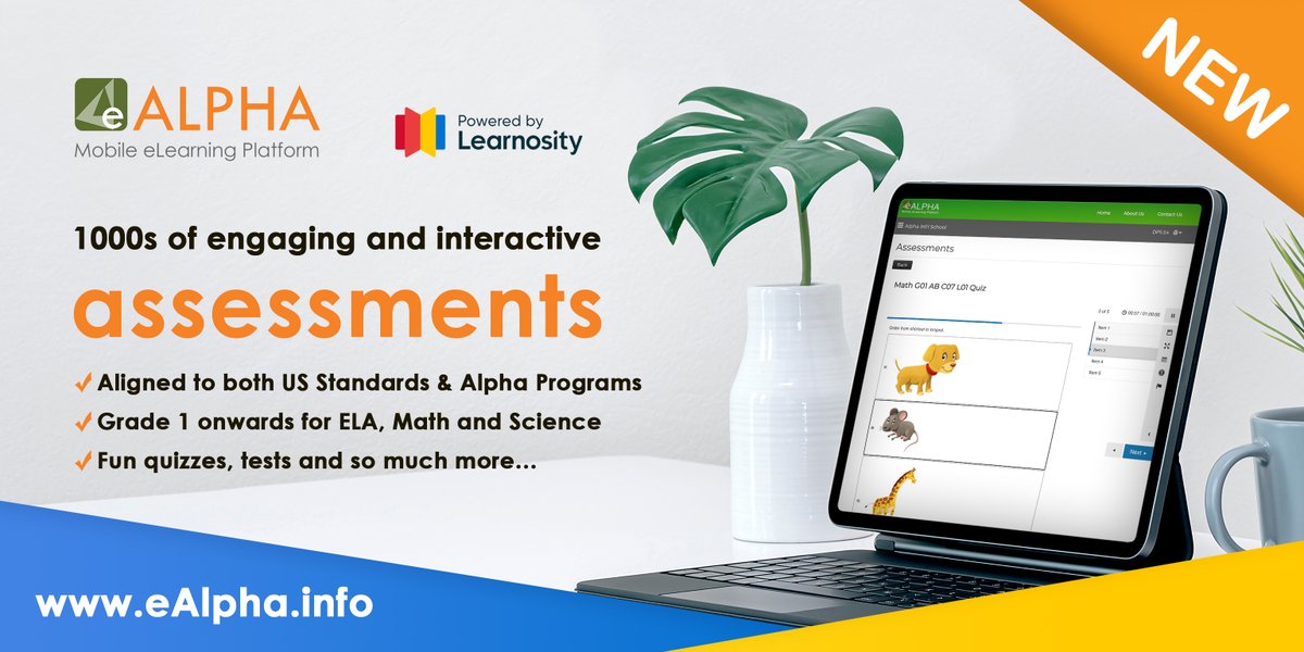 Smart_Educate's tweet photo. Aligned to both US State Standards and Alpha content, the quizzes and tests are highly relevant, and can be assigned depending on the individual or class needs. For more information please visit https://t.co/6yrtRoZtnQ https://t.co/Q1PYdwpqbh