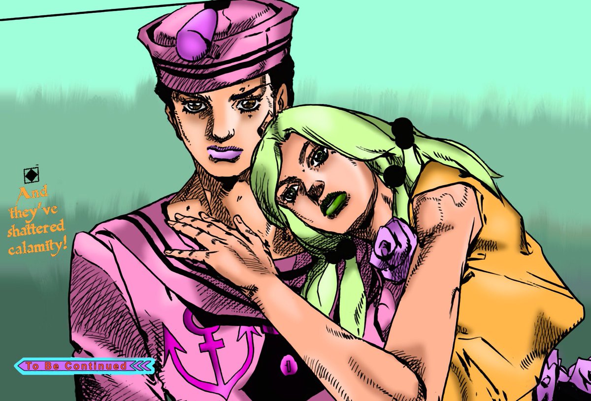final page of jojolion chapter 108 colored