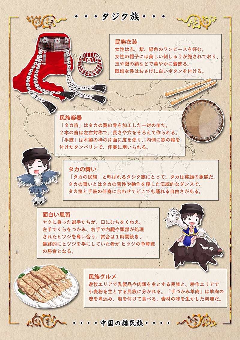 中国漫画館 中国民族娘 第29弾はトンシャン族です 羊を放牧し 文化は牧畜業に影響を受けています 抜棍 は棒を挟んでシーソー遊びのような体勢で向かい合い その棒を引っ張り合う放牧時の遊びで 地面からお尻が離れたら負けです Halodark2