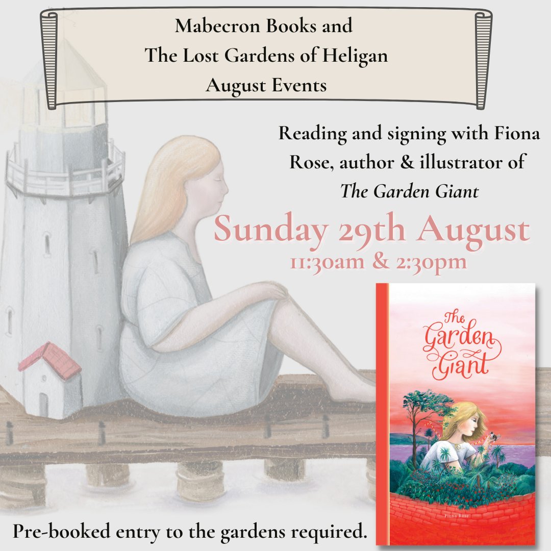 Lots of events planned, every Sunday in August at <a href="/HeliganGardens/">The Lost Gardens of Heligan</a>! With <a href="/rebecca_cobb/">Rebecca Cobb</a> and more.

More info below -- hope to see you there! Pre-booked entry to Heligan Gardens required: