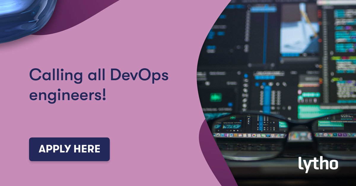 lythotweets's tweet image. Call out to all DevOps engineers 📢 We're expanding and we want you!

We are looking for:
- Linux DevOps Engineer
- AWS DevOps Engineer

Check out the positions and apply here: hubs.la/H0TyypS0

#lytho #growing #sharethegood