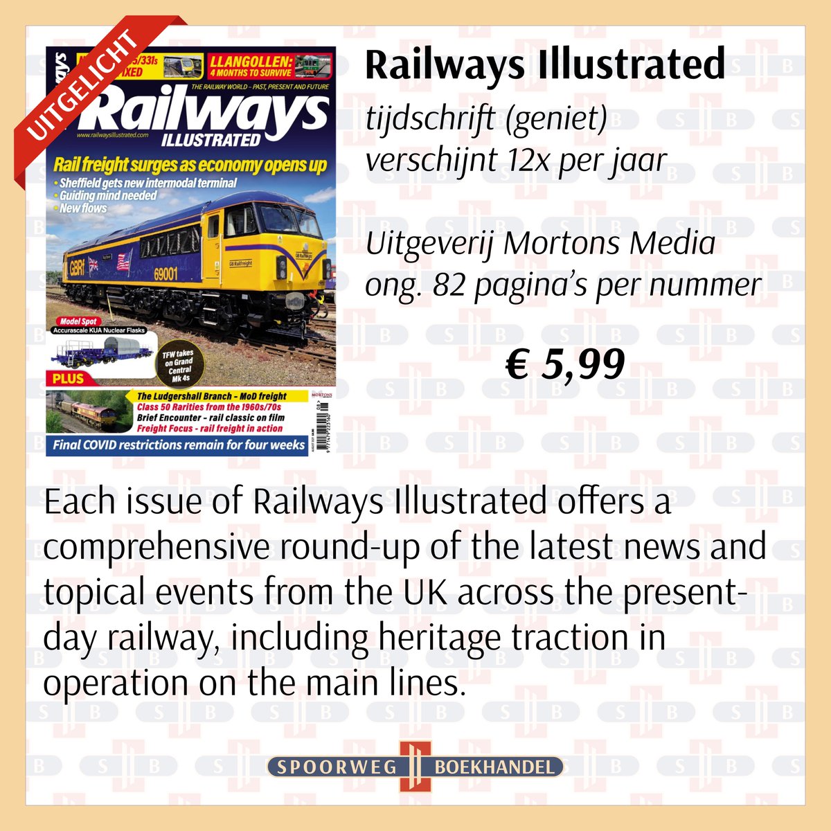 TIJDSCHRIFT UITGELICHT: Railways Illustrated

Spoorwegboekhandel biedt een breed assortiment van (internationale) tijdschriften.

#tijdschrift #uitgelicht #railwaysillustrated #spoormagazine
