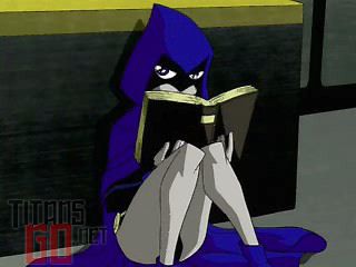 AngstyRaven's tweet image. Raven was sitting in the kitchen of Titans Tower reading a book as it was the only place that no one else was. She could hear someone approaching though, of course here to disturb her peace and quiet.

#OpenRp
