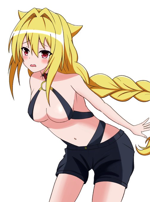 金色の闇、ジャヒ-様コスプレ #ToLOVEる #ToLOVEるダークネス #ヤミ #金色の闇 #女の子 #girl #イラスト #髪型チェンジ #ジャヒ-様 #コスプレ  