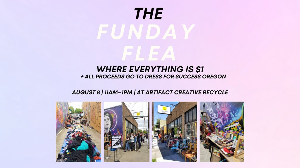 DFSOregon's tweet image. DFSO will be receiving ALL proceeds from this Sunday's Funday Flea $1 Sale hosted by @artifactpdx!

Every Sunday, Artifact hosts a weekly Funday Flea Sale where everything is $1 and then donates all profits to a local nonprofit. Head to Article on SE Division to shop this Sunday!