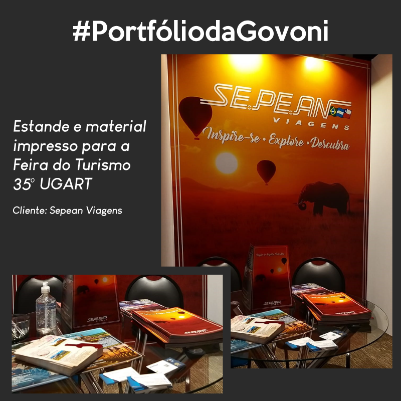 govoni_digital's tweet image. 🖌#PortfoliodaGovoni: levou quase 1 ano e meio, mas a gente conseguiu ver essa lindeza pronta e bombando na 35º Feira @ugart.rs. 😍

🖍Criação de Estande e materiais impressos para a Sepean Viagens para Feira Ugart.

#Govoni #Estande #35FeiraUGART #Sepean #Turismo