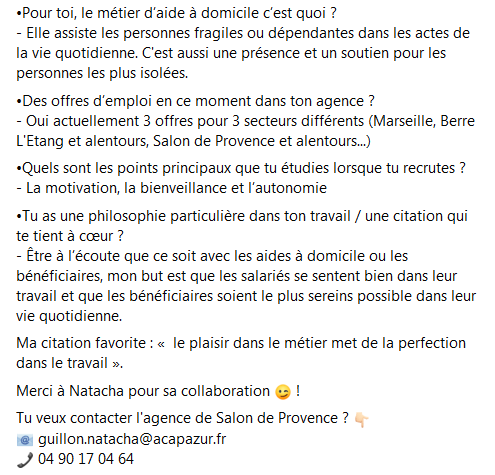 AcapAzur's tweet photo. DÉCRIS TON AGENCE 📝

C'est parti pour la découverte de nos 6 agences ! Cette semaine Natacha, notre responsable de secteur, présente l'agence de Salon de Provence ☀️ : https://t.co/ybtKV5ZAJB