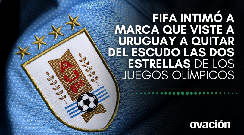 La FIFA pide que Uruguay retire de su escudo las dos estrellas olímpicas