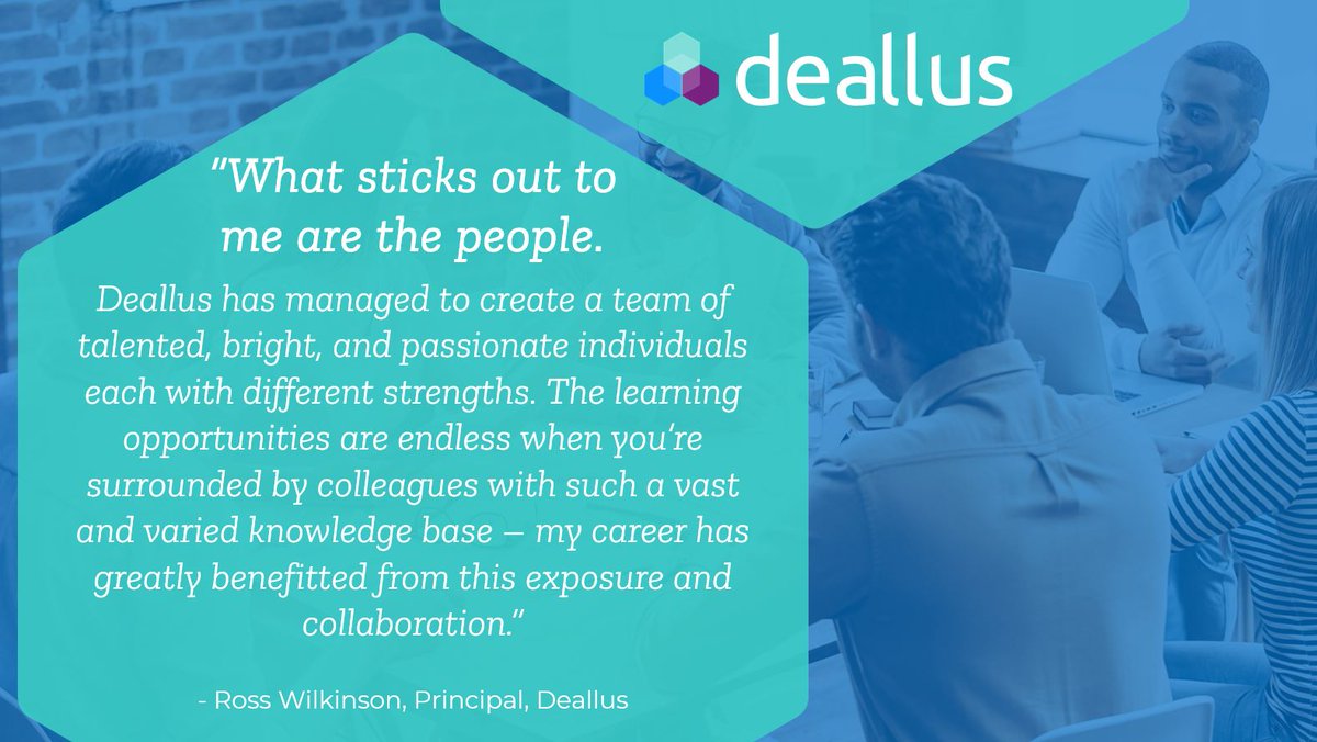 We're always looking for others to join our passionate, curious, and talented team, and are hiring across all offices! If you are looking to join a collaborative and dynamic working environment with opportunities for growth, reach out today. #JoinDeallus ow.ly/qmys50FJpBZ