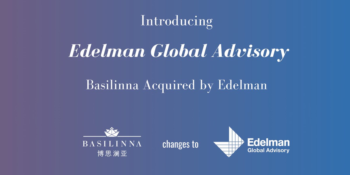Exciting News! <a href="/EdelmanPR/">Edelman</a> <a href="/DMLehr/">Deborah Lehr</a> @LeighWedell