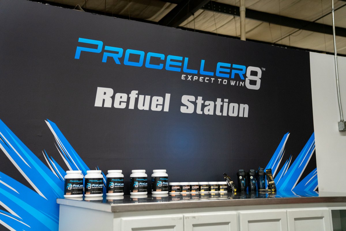 RCRracing's tweet photo. The @proceller_8 Refuel Station is located in our pit stop building and gives our pit crews easy access to products like Proceller8 Hydration during practice. πͺ
#Proceller8 | #ExpectToWin https://t.co/HSxVeUOE8D