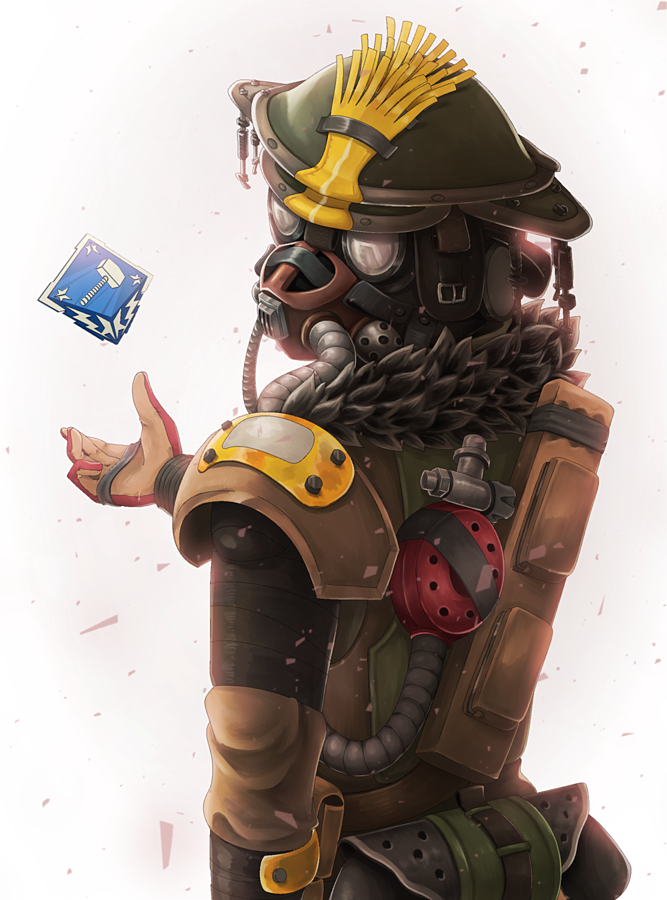 ブラッドハウンドで初めてのハンマーとれてヤッターーー の絵です 新シーズン 花蓮 のイラスト