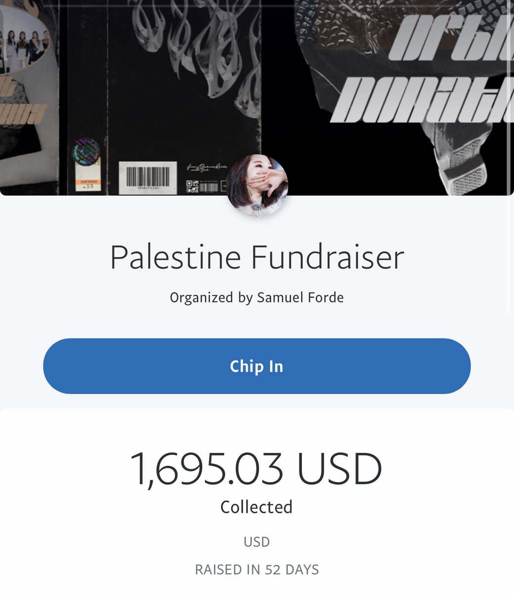 Hello everyone !! We’re still accepting donations for the Palestine fundraiser! $625 has been collected since we’ve donated the $1079 that we raised! if you’d like to support, DONATE HERE: paypal.com/pools/c/8AhuZf…