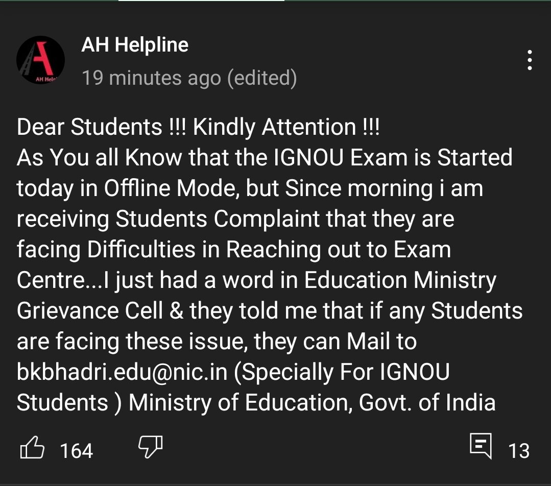 Israrkh21153306's tweet photo. #IGNOU_Students_Against_Offline_Exam
Sabhi espe mail kare. https://t.co/YTsyIJMl25
