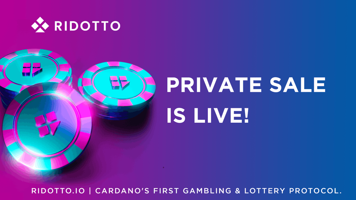 ridotto_io's tweet photo. Timing is everything when it comes to placing a bet. And fortunately for investors, the time has come to throw in behind the surest bet in crypto gambling: Ridotto’s Private Sale is Officially Open!

Fill out the form below, to secure your spot: https://t.co/86UbaWBH88 https://t.co/hQaCsGJTIx