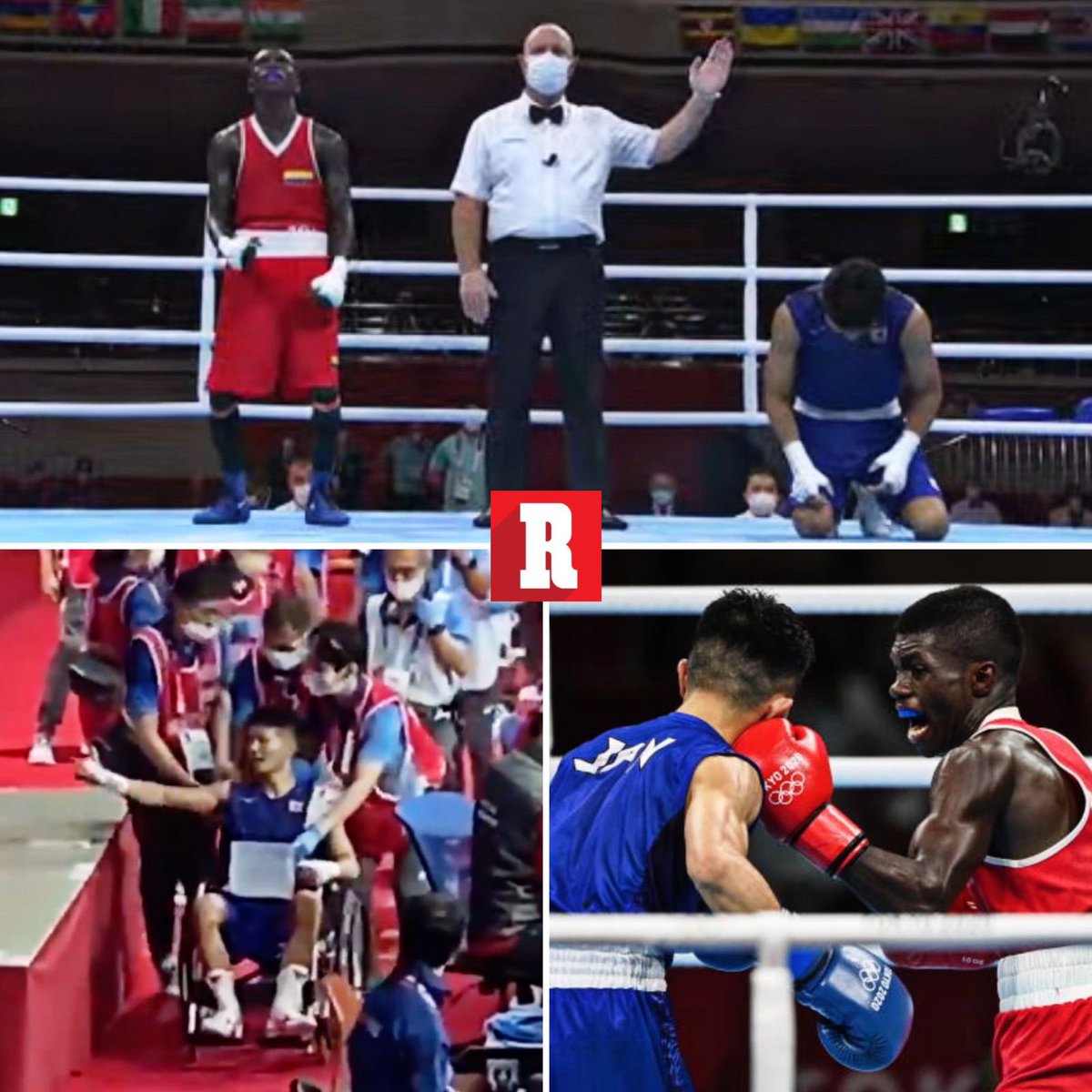 DanielSamperO's tweet photo. #EsUnDescaro el robo a mano armada a Yuberjen Martínez: la forma en que cada boxeador salió del ring habla por sí sola… https://t.co/kfGtNUsV8w