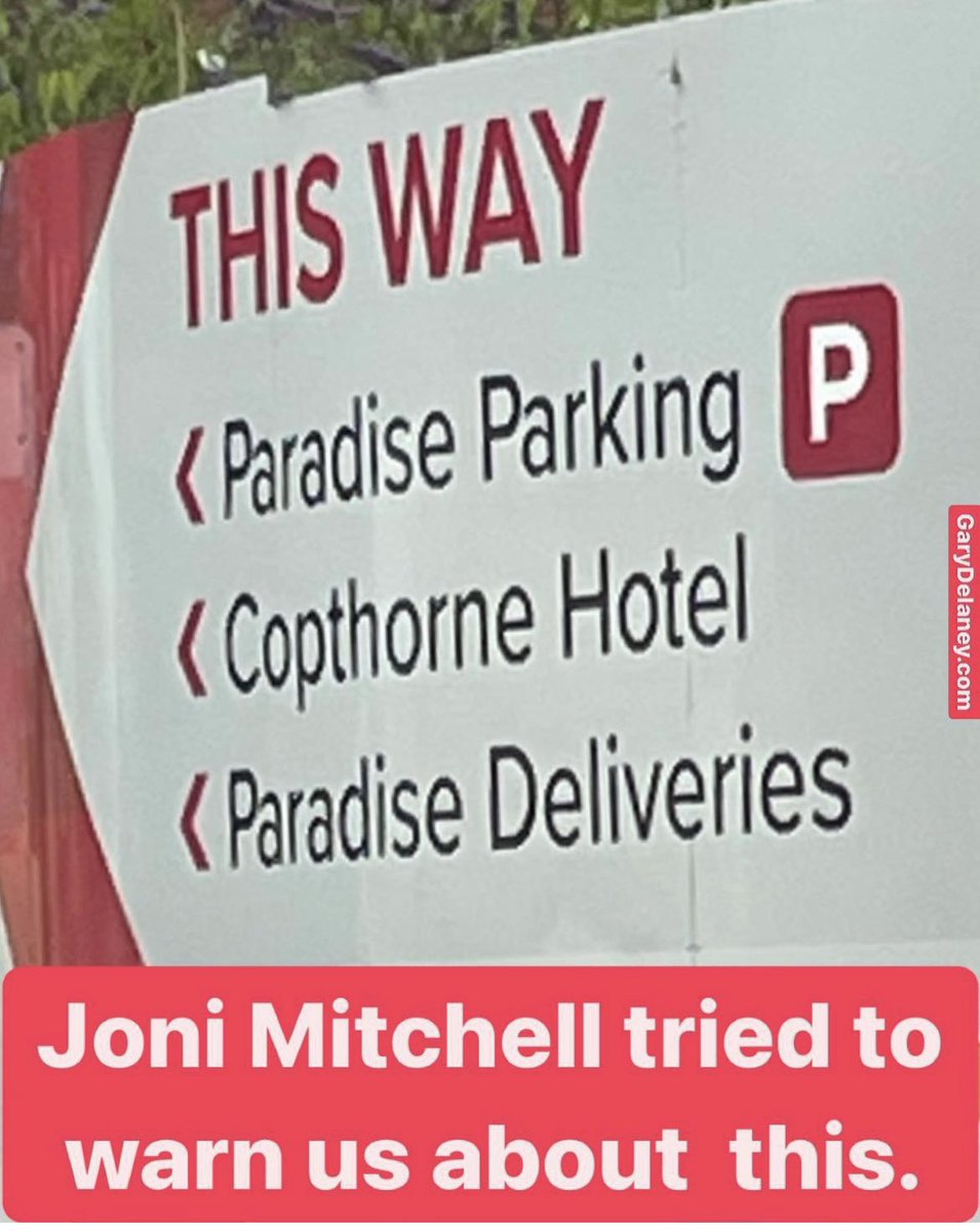 Signs seen on tour.