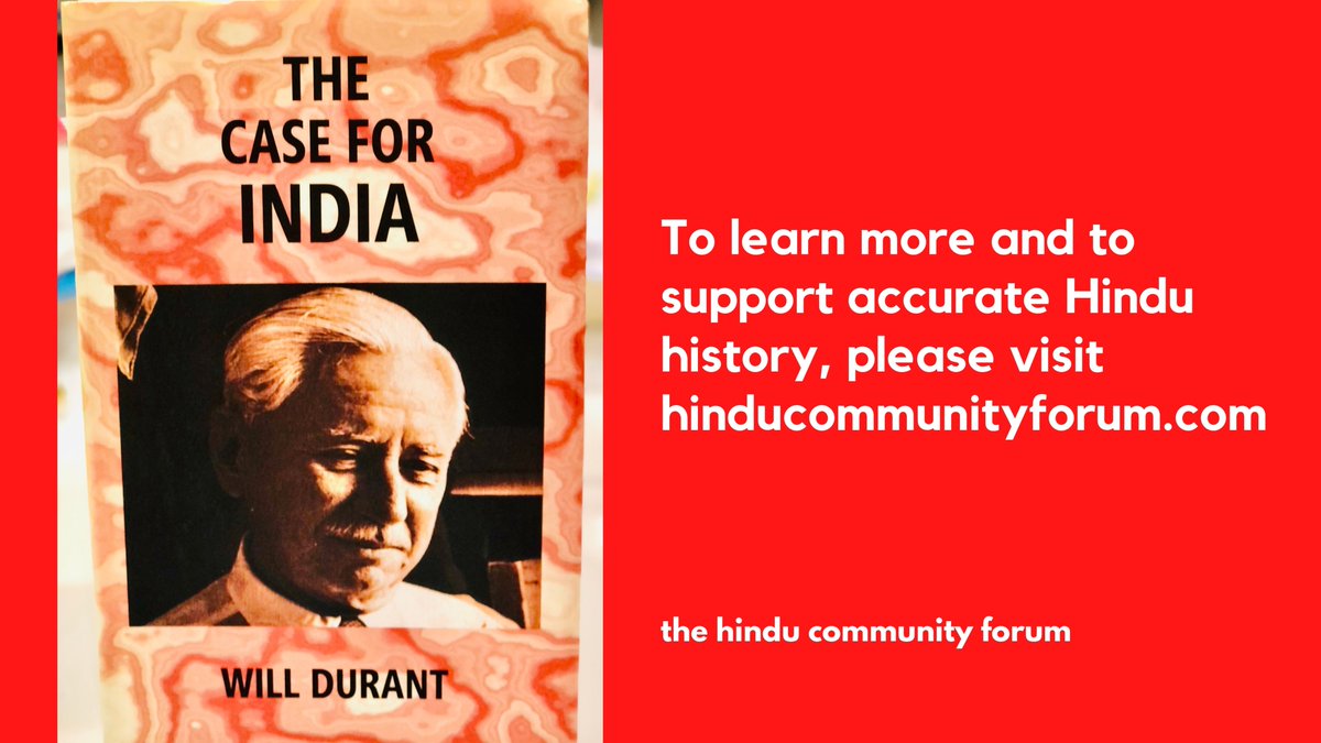 HinduCommunity2's tweet photo. The Hindu Community Forum's August Book of the Month is 'The Case for India' by Will Durant. It's a sobering look at the atrocities committed by the #British Empire against India &amp; its people. For more &amp; to discuss, visit https://t.co/0ujXnvRc6v
Book link: https://t.co/sHbox0b7pK https://t.co/rQxk2bsVfN