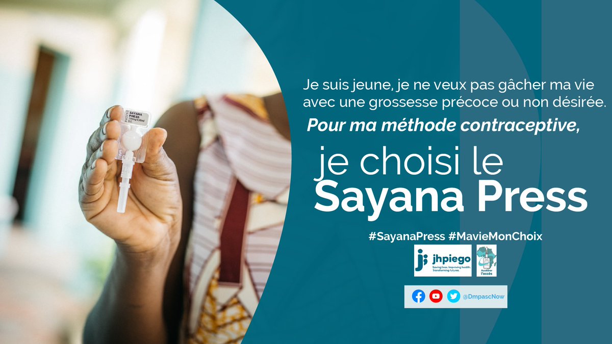 « Je suis jeune.« Je suis jeune Je ne veux pas gâcher mes études à cause d'une grossesse précoce ou non désirée. #SayanaPress ma solution contraceptive, discrète et sûre. »
<a href="/IPPFAR/">IPPFAR</a>  <a href="/AibefMaj/">MAJ/AIBEF Côte d'Ivoire</a> <a href="/jasrpfCI/">Jeunes Ambassadeurs SR/PF-CI</a> 
#MaVieMonChoix #accespfjeunes #Dmpasc #autoinjection