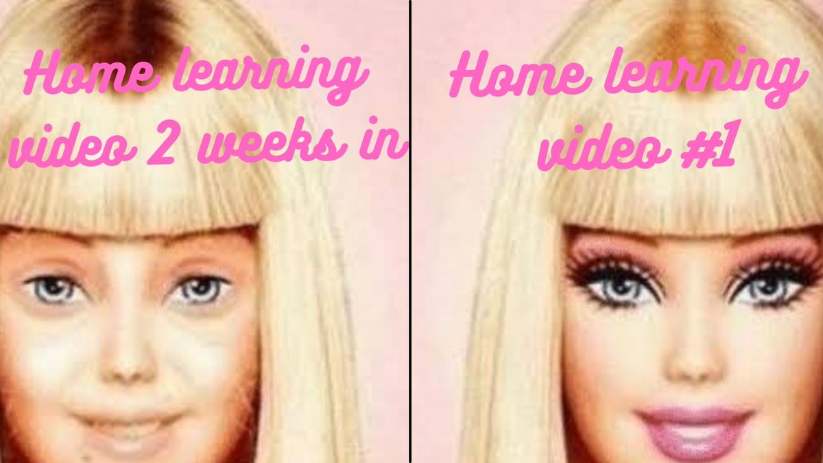 LisaIngo's tweet photo. Home learning 3 weeks in is even funnier. 5 different learning videos filmed a day by me. I look like death in many, but the kids don't care! They are just so happy to see our faces everyday! https://t.co/N00siOwIY6