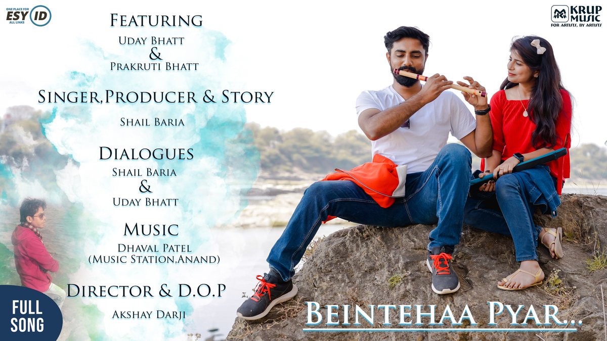 KrupMusic's tweet photo. New Hindi Romantic song #BeintehaaPyar out now on #KrupMusic. Enjoy the song and share it with the love of your life.

https://t.co/G9zCJaavmH

#lovesongs #romantic #MusicVideo #FirstLove https://t.co/mUL9SdHrUy