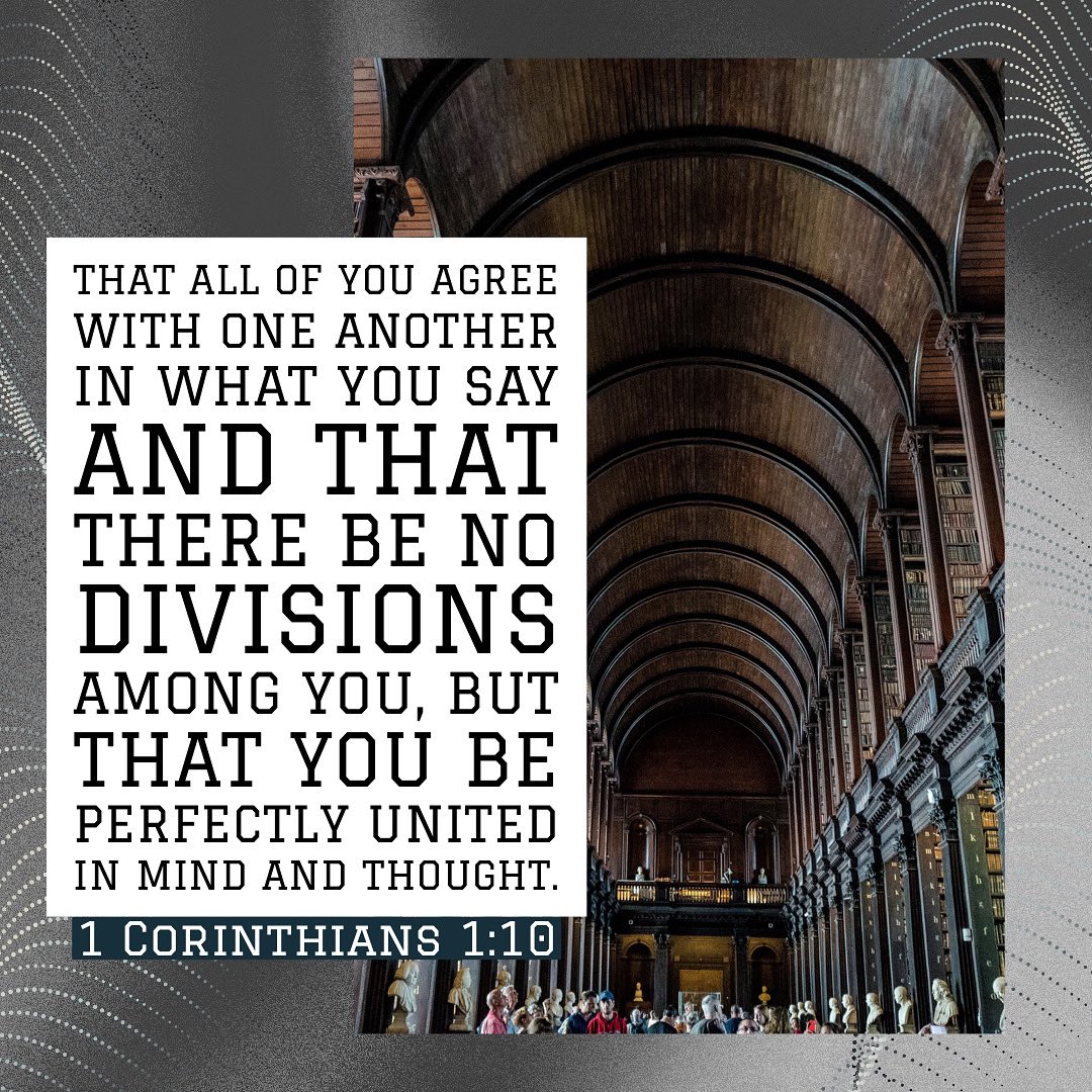 columbiacityumc's tweet photo. August 3rd, 2021

1 Corinthians 1

that all of you agree with one another in what you say and that there be no divisions among you, but that you be perfectly united in mind and thought
— 1 Corinthians 1:10 https://t.co/g6WqPVOlsz