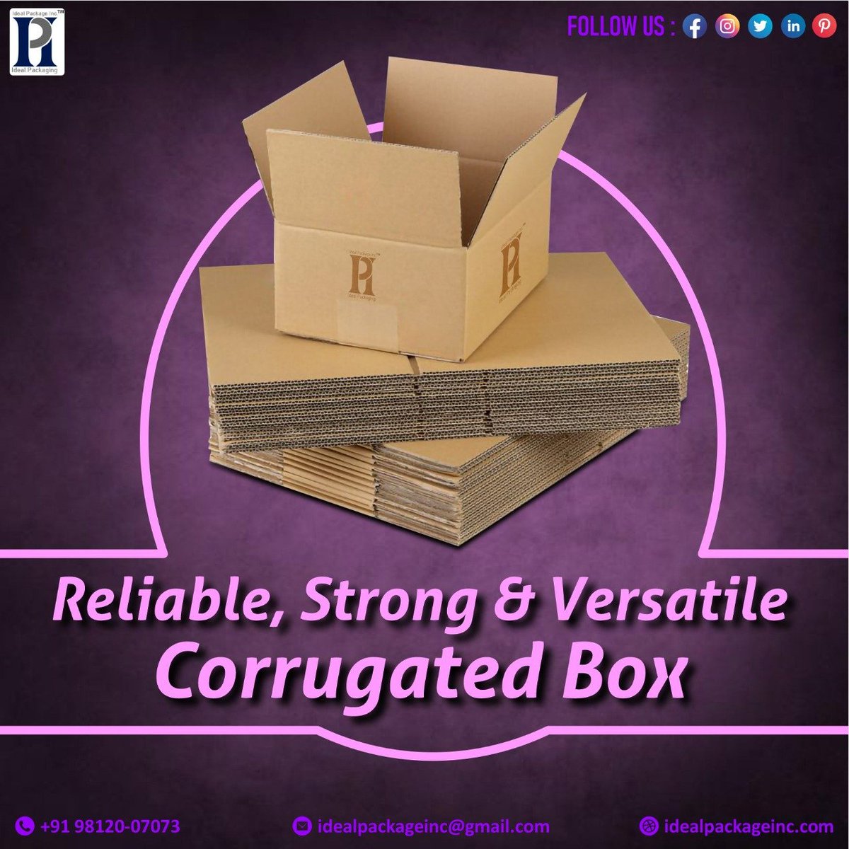 IDEALPACKAGEINC's tweet image. Corrugated boxes are the most suited for packing a wide variety of products regardless of their size and shape. 

#idealpackageinc #corrugatedbox #cardboardbox #versatile #shapes #sizes #recyclable #ecofriendly #safeenvironment #products #packaging

idealpackageinc.com