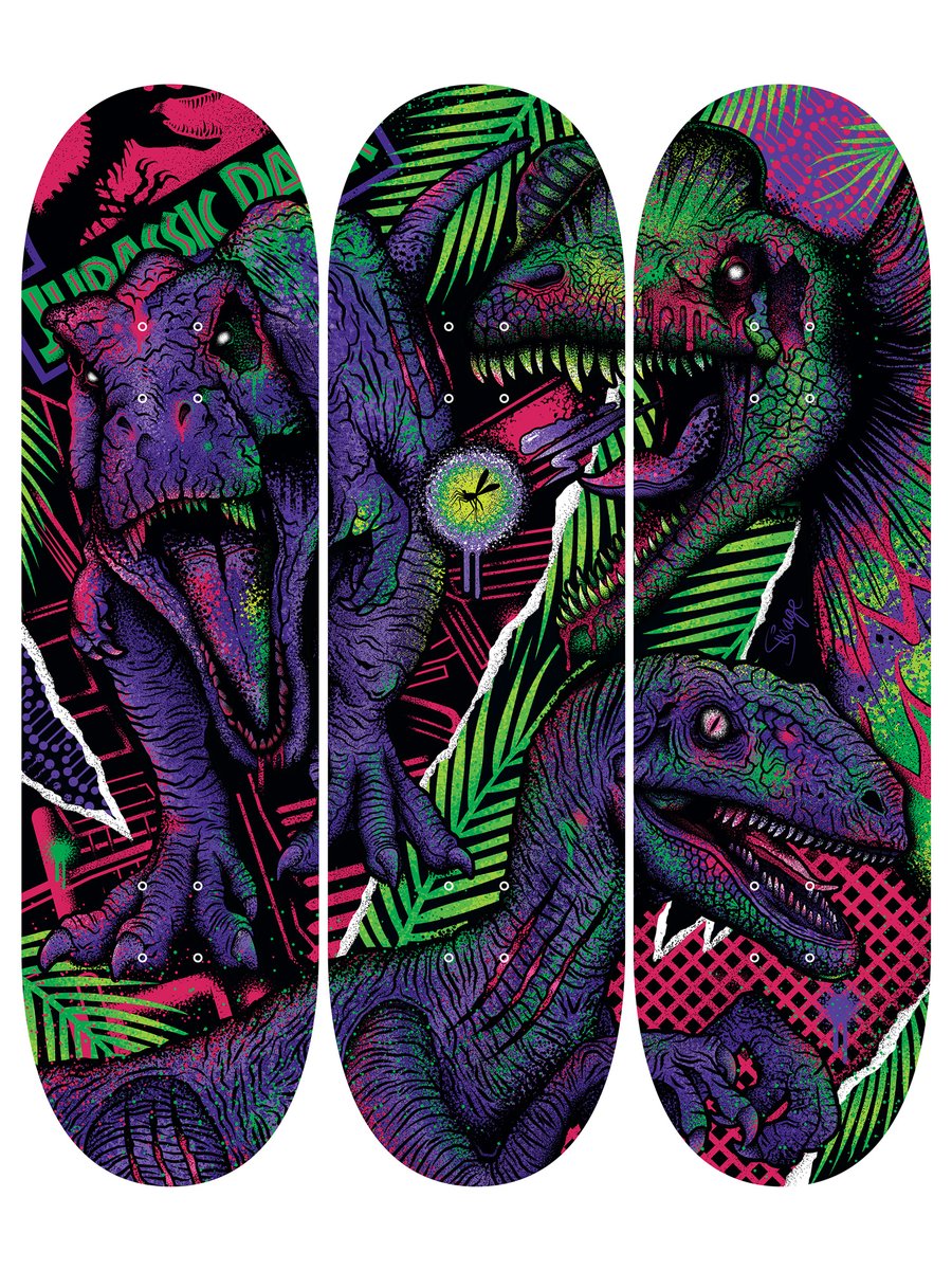 sinagedesign's tweet photo. Here’s the next set of Dead Rare Decks: The De-Extinct edition. 🦖🧬

These will be available in a set of 3 together over @Galleries1988 for the Crazy4Cult show starting this Fri 6th August at 8PM (UK time)

There’s ONLY 1 set available for these before they become extinct! ☠️ https://t.co/XWvNKd7yrN