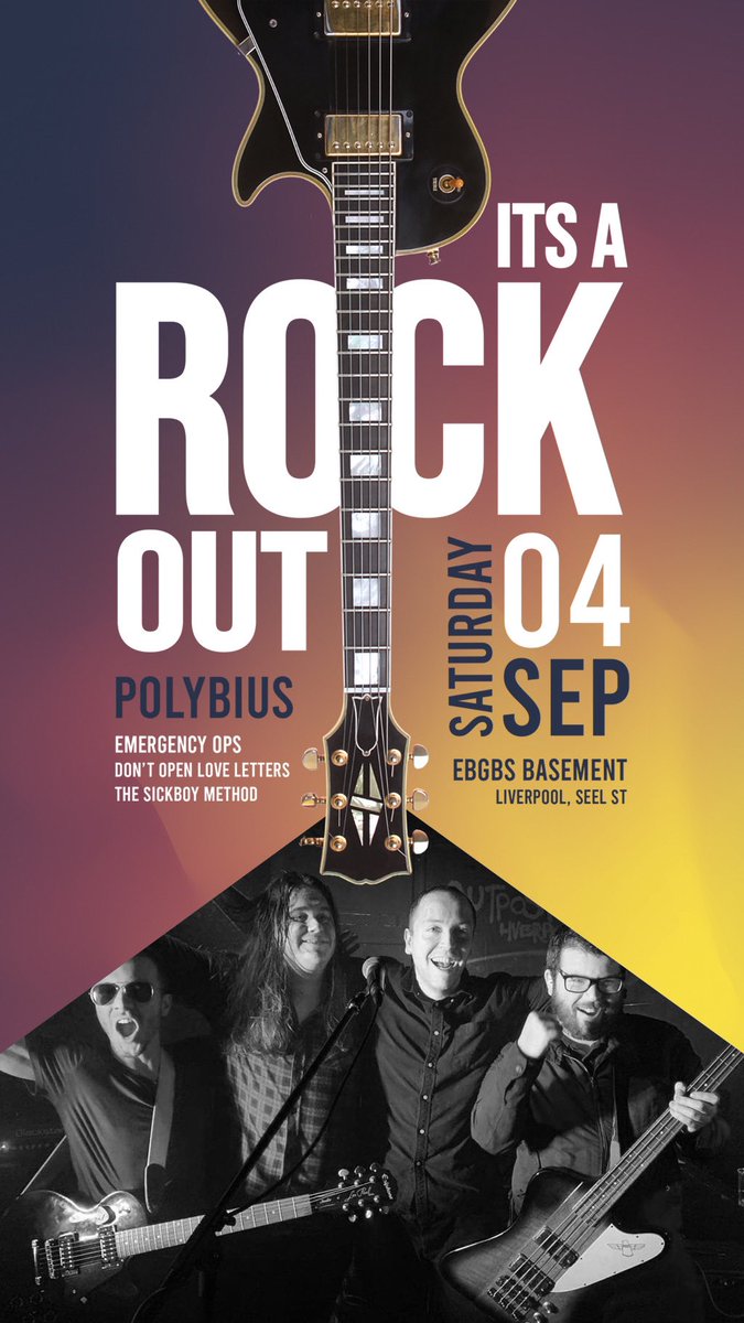 offpolybius's tweet image. Headline gig in Liverpool at @ebgbsliverpool on 4th September, you won’t want to miss our first headline in 19 months!!! Get your tickets here seetickets.com/event/it-s-a-r…