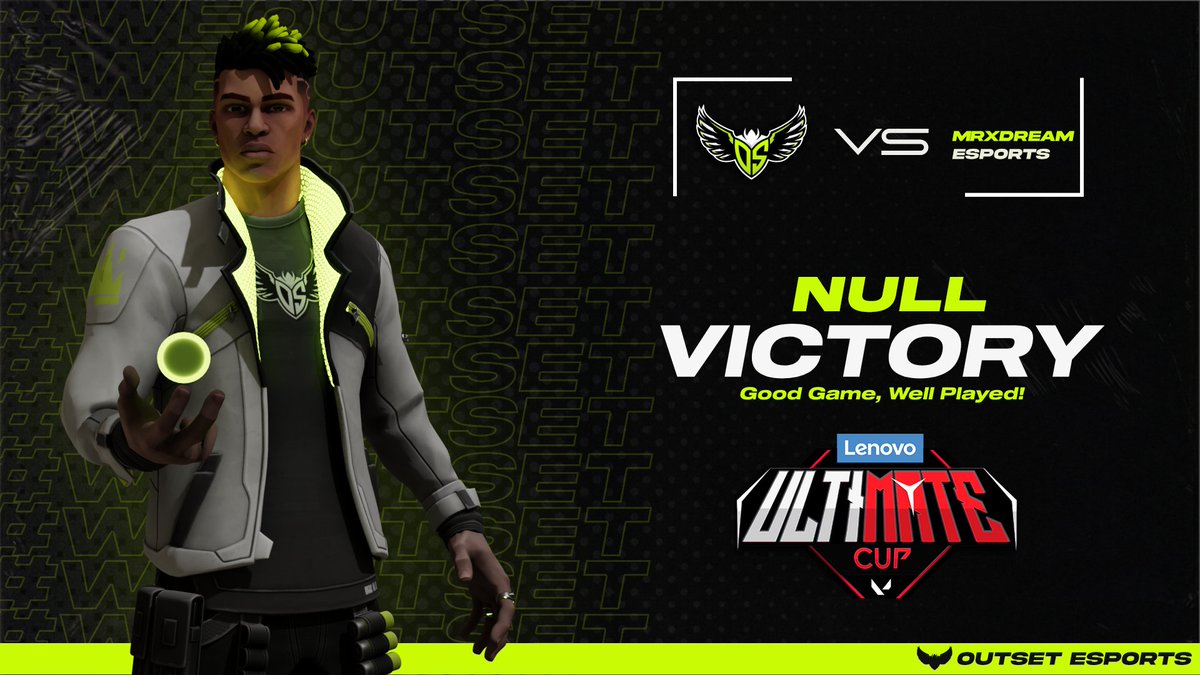 outsetesports's tweet photo. Null victory against MXDREAMS! We proceed to the next batch of matches in the Lenovo Ultimate Cup! 🤩@real_eofficial
•
•
•
#weoutset https://t.co/7X1RezScL7