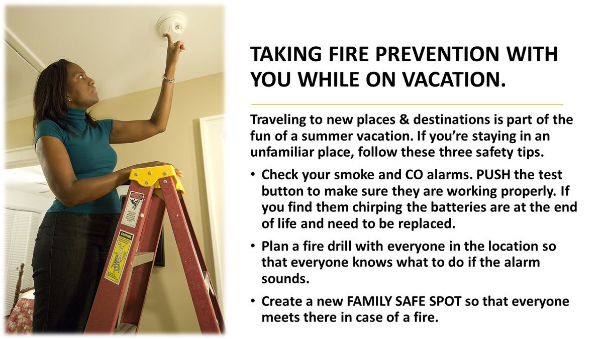 TACRISMAN's tweet photo. The #PGFD reminds you that Fire Prevention &amp; Life Safety should always be a priority, even when you’re on vacation. Today’s “Fifty Days of Safety” has some vacation safety tips you can pack with you for your summer getaway. #PGFD #FiftyDaysofSafety https://t.co/ov5R2spvnT