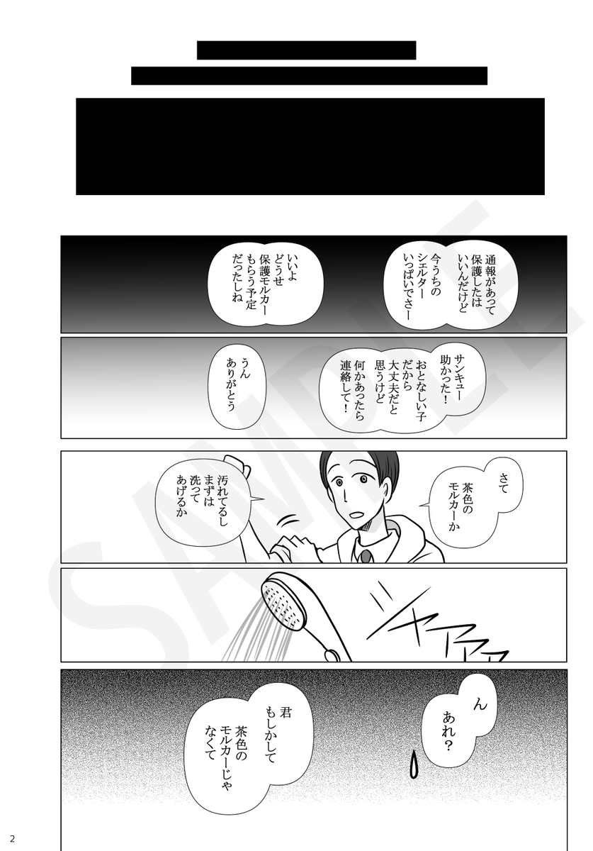 野良モルカーだったシロモと飼い主さんのお話(2/5)。
#モルカーファンアート 